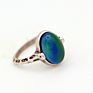 Antique Silver Plated Color Change Emotion Feeling Mood Oval Stone Ring