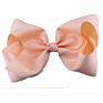 Cute 8 Inch Grosgrain Solid Color Bowknot Hair Bows with Clips Handmade Price Kid Girls Hair Accessories