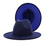 Polyester Cotton Vegan Material Two Tone 60 Colour Fedorahat Fedora Hat for Women Men Party Show Music Festival Dress