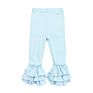 Sales Toddler Ruffle Leggings Solid Color Triple Cotton Kids Clothing Girls Ruffle Pants