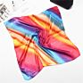 Satin Bandana Women Square Small Bag Wrap Bohemian Retro Silk Scarf