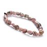 Women Amethyst Ruby Quartz Amazonite Tourmaline Mixed Gemstones Nuggets Beads Stretch Bracelet Beads for Jewelry Making