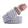 42 Colors Men Women Casual Knitted Pin Buckle Belt Woven Canvas Elastic Expandable Braided Stretch Belts Plain Webbing Strap