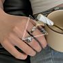 Aug Jewelry Mixed Mixed Batch Optional 925 Silver Female Old Vintage Jewelry, Opening Adjustable Thai Silver Ring