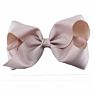 Cute 8 Inch Grosgrain Solid Color Bowknot Hair Bows with Clips Handmade Price Kid Girls Hair Accessories