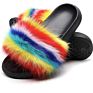 Ladies Vegan Faux Fur Slippers, Little Girls Faux Fur Slippers, Popular Faux Fur Slippers