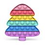 Santa Claus Push Pop Anxiety Relief Kid Educational Fidget Sensory Toys for Children's Holiday Gifts Christmas Series Design