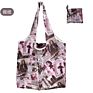 Sublimation Recycled Tote Ecobag 190T Foldable Shopping Bag Reusable Tote Nylon Waterproof Grocery Rip Stop Polyester Bag
