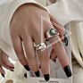 Aug Jewelry Mixed Mixed Batch Optional 925 Silver Female Old Vintage Jewelry, Opening Adjustable Thai Silver Ring