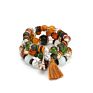 Bohemianhandmade Braidedcolorful Beads Elastic Bracelet Ethnic Multi Layer Rice Beads Beaded Stretch Charm Boho Tassel Bracelet