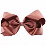 Cute 8 Inch Grosgrain Solid Color Bowknot Hair Bows with Clips Handmade Price Kid Girls Hair Accessories