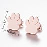 Personality Simple Animal Bird Earrings for Girls Ladies Simple Stainless Steel Stud Earrings Jewelry