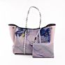 Neoprene Beach Tote Bag Women Shopping Bag Light and Soft Fabric Extra Large Capacity Eco-Friendly Single Shoulder Bag