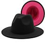 Polyester Cotton Vegan Material Two Tone 60 Colour Fedorahat Fedora Hat for Women Men Party Show Music Festival Dress