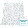 Customised White Designers Comfort Warm Quilt 4 Pack Bamboo Organic Cotton Baby Muslin Wrap Swaddle Blankets
