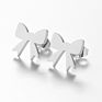 Personality Simple Animal Bird Earrings for Girls Ladies Simple Stainless Steel Stud Earrings Jewelry