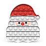 Santa Claus Push Pop Anxiety Relief Kid Educational Fidget Sensory Toys for Children's Holiday Gifts Christmas Series Design