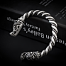 Wolf Head Bracelet Viking Cuff Bangle Magic Bracelets Dragon Animal Men Jewelry Wristband Cuff Bracelets for Women Bangle