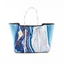 Neoprene Beach Tote Bag Women Shopping Bag Light and Soft Fabric Extra Large Capacity Eco-Friendly Single Shoulder Bag