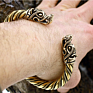 Wolf Head Bracelet Viking Cuff Bangle Magic Bracelets Dragon Animal Men Jewelry Wristband Cuff Bracelets for Women Bangle