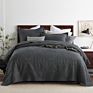 100% Cotton Quilt Cover Bedding Set Solid Color Print Fancy Designer Bedspread