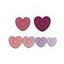100% Food Grade Silicone Colorful Star Heart and round Shape Soft Baby Teether Toy
