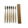 100% Organic Private Label Charcoal Bamboo Toothbrush