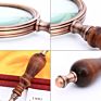 10 Times Wood Handle Reading Magnifying Glass Optical Glass Magnifier