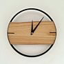12 Inch Nordic Metal Wooden Wall Clock Living Room Bedroom Modern Minimalist Creative Quartz Wall Clock