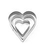 12Pcs Stainless Steel Cookie Cutter Heart Cookie Cutter Set Biscuit Cutter Stainless Steel Cake Baking Tool