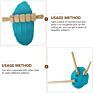 12Pcs Wooden Dough Tools Clay Pattern Rolling Pin Set Dough Molding Shaping Tool for Toddler Kids Art Craft Activity Supplies