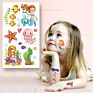 12X7Cm Little Mermaid Temporary Tattoo Stickers for Baby Girls