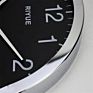 14 Inch Mental Wall Clock with Digital Readout for Month, Date, Day and Room Temperature