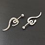 14G Snake Belly Button Piercing Stainless Steel Navel Ring