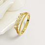 14Kt Gold Jewelry Princess Crown Gold Thin Ring 14K Real Gold Ring for Women Engagement Gift
