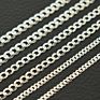 16-20 Inch 925 Sterling Silver Flat Carved Curb Cuban Link Chains Necklace for Women Men 2Mm-8Mm Width