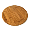 16*7.5 Clear Glass Dome with Bamboo Wood Base