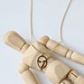 18K Gold Plated Plain Gold Figure Face Necklace Real Gold Plated Necklace Stainless Steel Necklace