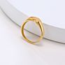 18K Gold Plated Stainless Steel Women Heart Signet Ring