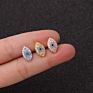 20G Cz Tiny Cartilage Earrings Dainty Hand Eyes Owl Skull Skeleton Piercing Steel Bar Earring Tragus Piercing Cz Stud Helix Ear