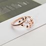 20Pcs Adjustable Three Colors Olive Tree Branch Leaves Open Ring for Women Girl Wedding Rings Knuckle Finger Jewelry Xmas Gift