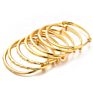 24K Gold Color Dubai Adjustable Gold Bangles for Women Men Gold Color Ethiopian Bracelets African Bangles Bracelets Jewelry