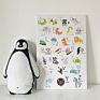 26-Letter Photo Frame Children's Room Background Wall Decoration Animal English Teaching Props