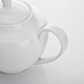 28Ceramics Hotel Ceramic Teapot , White Ceramic Tea Pot, Plain White Porcelain Teapot