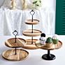 2 Tier Tray Wooden Acacia Wood Wedding Birthday Dessert Table Decoration Wooden Cake Tray Dessert Tray