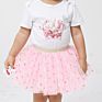 3-15 Years Children's Skirt Girl Sequined Star 3 Layers Tutu Skirt Mesh Ballet Mini Tutu Skirt for Kid