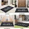 30"X17.5" Durable Welcome Mat Low Profile Floor Mat Front Doormat Indoor Outdoor Hello Doormats Non Slip Rugs Door Mat for Home