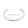 316L Stainless Steel Cuff Bracelet Personalized Engraved Bangle for Men/Women