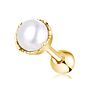 316L Stainless Steel White Pearl Earrings Piercing Ear Daith Trgaus Helix Ear Cartilage Body Piercing Jewelry