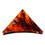 3.7 Inch 9.5Cm Luxury Women Large Tortoise French Metal Accessories Jaw Clamp Heart Celluloid Acetate Triangle Hair Claw Clip
